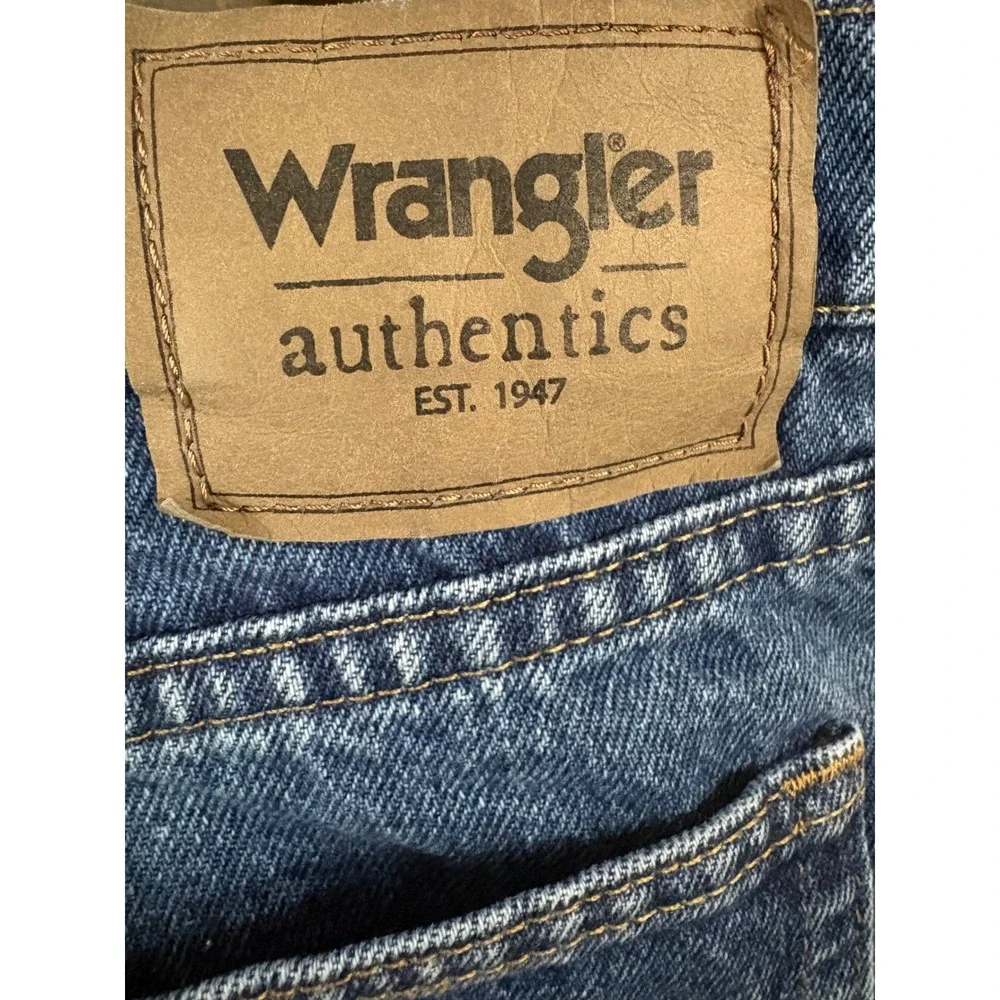 Wrangler Authentics Mens Fleece Lined Jeans Medium Wash 40x32 10ZM2FLSW Denim